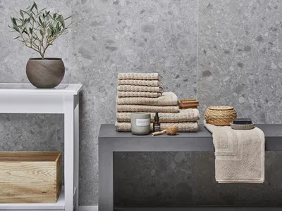 Image de Lot de 9 serviettes Atai Coton Beige Lumarko !