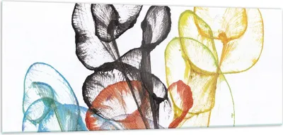 Produktbild von Bilder auf glas - Einteilig - Blumen Abstraktion Surrealismus - 100x40cm - Glasbilder - Wandbilder - Bilder - Wanddekoration aus Glas - Glas Bilder - Wandbild auf Glas - GAB100x40-4444