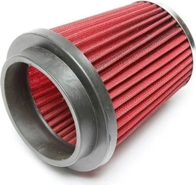 Immagine prodotto di Filtro aria a cono rotondo-conico aperto sport rosso 60-90mm lunghezza universale 130mm