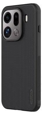 A black phone case is shown from a side angle.