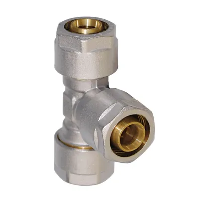Obrázok produktu pre Závitové spojenie Pipetec, T-kus 20 x 2 mm - 20 x 2 mm - 20 x 2 mm pre viacvrstvové hliníkové potrubie