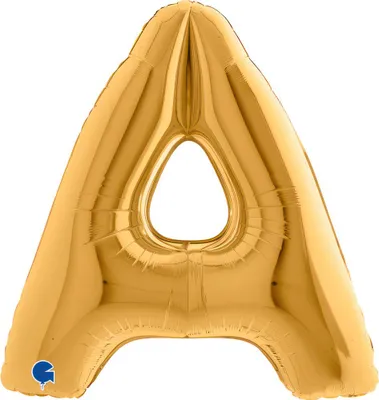 Produktbild von Riesenbuchstabe Folienballon 40"/102cm | Gold #A