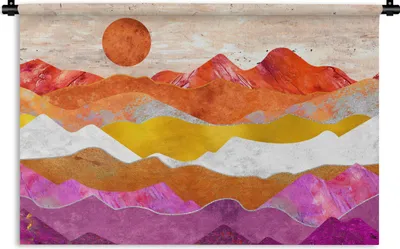 Produktbild von MuchoWow® Wandteppich Wandbehang Lesbisch - Stolz - Marmor 120x80 cm Tapisserie Dekoration Wandtuch - Wanddekorationen - Wandtücher