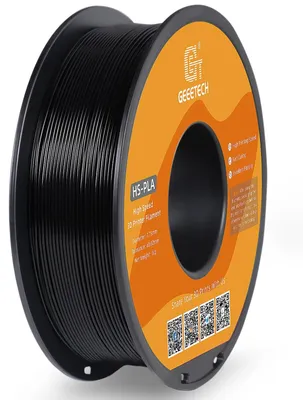 Obrázek produktu pro High-Speed-PLA – filament pro 3D tiskárny – 1,75 mm – 1 kg – vysoká tekutost – rychlé vytvrzení – vysoká kvalita tisku – černá