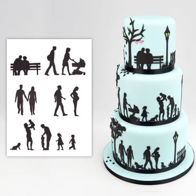 Produktbild von Patchwork Cutters Familie Silhouette Set
