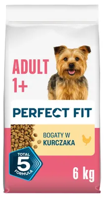 Zdjęcie produktu dla Perfect Fit Adult 1+, Dorosły, Mini (5 - 10 kg), Kurczak, 6 kg