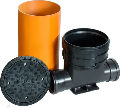 Produktbild von ScarMaxx Schachtsystem Set DN315, Breite 54,5cm, 2xDN160, Ohne Reduzierung