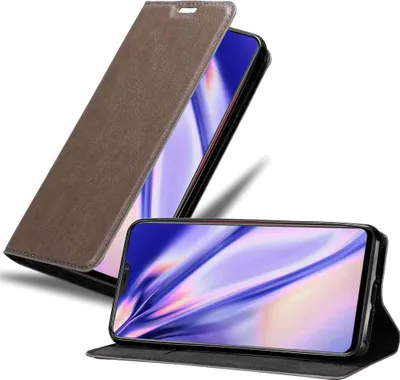 Produktbild von Cadorabo Hülle für Vivo X21 Schutz Hülle in Braun Handyhülle Etui Case Cover Magnetverschluss