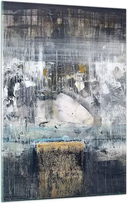 Produktbild von Bilder auf glas - Einteilig - Abstraktion modern - 50x70cm - Glasbilder - Wandbilder - Bilder - zum Aufhängen bereit - Wanddekoration aus Glas - Glas Bilder - Wandbild auf Glas - GPA50x70-3474