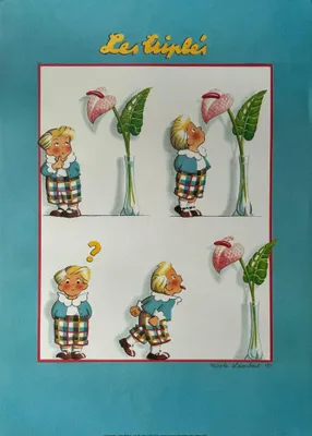 Imagen del producto de Les Triplés - Nicole Lambert - Fleur - Póster/Cartel de 50x70 cm