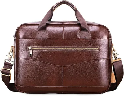 Imagen del producto de Maletín de cuero retro para hombre, ideal para negocios. Tipo bandolera, con asa. Perfecto para llevar documentos, como maletín, bolso de trabajo o para viajes. También se puede usar como bolso de hombro
