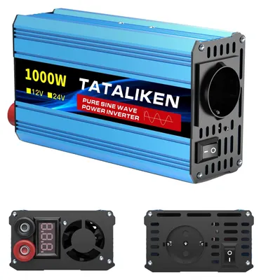 Immagine prodotto di Inverter, doppia presa UE, ventola di raffreddamento intelligente, 12 V 1000 W, 220 V 50 Hz, UE