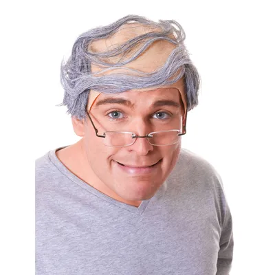 Immagine prodotto di Parrucca da uomo Bristol Novelty con stempiatura BN142 (taglia unica) (grigio)