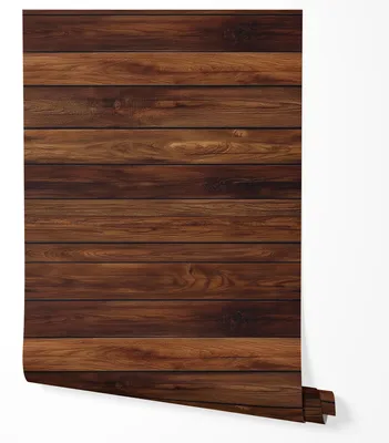 Zdjęcie produktu dla Tapeta Samoprzylepna Ciemny Brąz Drewno Panel Deski Do Sypialni Salonu 5m x 0.5m