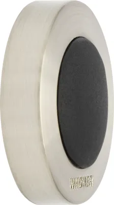 Produktbild von WAGNER Türstopper SCREW OR GLUE / Schrauben oder Kleben - Ø 40 x 10 mm, Metall Edelstahloptik, Kautschuk - 15514011