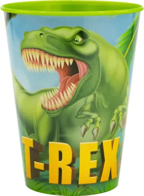 Produktbild von Dino Trinkbecher für Kinder Kunststoff Becher mit Dinosaurier-Motiv