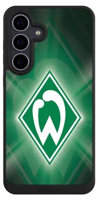 Produktbild von NIVOCASE Handyhülle für Samsung Galaxy S25 FE  Hülle NIVOpure Case Schwarz Offizielles Lizenzprodukt SV Werder Bremen Wappen