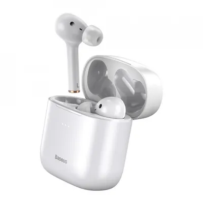 Immagine prodotto di Baseus TWS Encok W06 IP65 impermeabile Cuffie senza fili Auricolari senza fili Bluetooth 5.0 in bianco