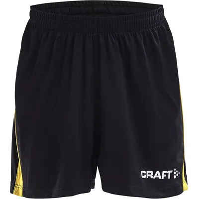 Produktbild von Craft Progress Contrast Shorts Kinder - Schwarz / Gelb