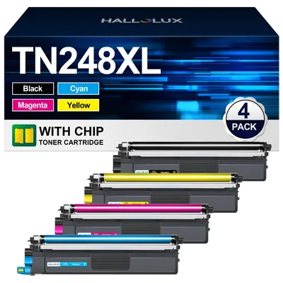 Produktbild von TN248 TN248XL TN-248CMYK TN-248VAL Kompatibel für Brother TN-248 Toner TN-248XL für Brother MFC-L3760CDW Toner DCP-L3560CDW MFC-L3740CDWE MFC-L3740CDW MFCL8390 (Schwarz, Magenta, Gelb, Cyan, 4er-Pack)