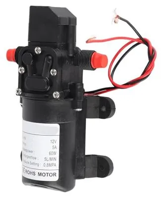 Membranpumpe 12V, 5 l/min, 116 psi, selbstansaugend, mit Druckschalter