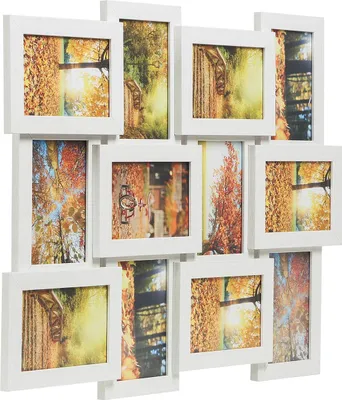 Image de Cadre photo collage pour 12 photos, blanc
