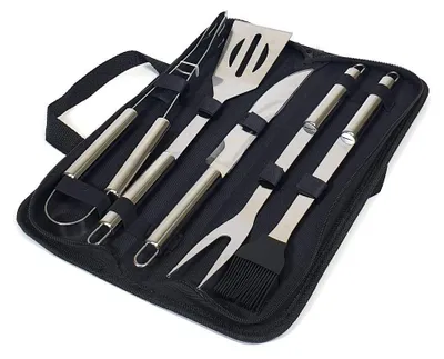 Image de Ensemble de barbecue 5 pièces avec sac de rangement