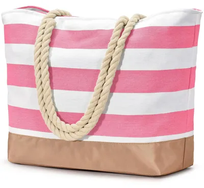 Immagine prodotto di Omgoods - Ampia borsa da spiaggia impermeabile con zip