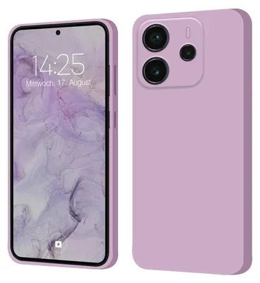 Produktbild von Hülle für Xiaomi Redmi Note 14 Case Cover Bumper Smartphone Softgrip Schutzhülle Farbe: Lila