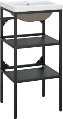 Obrázek produktu pro vidaXL Koupelnový rám s umyvadlem Black Iron