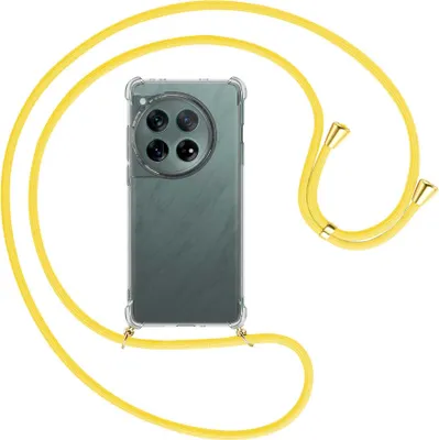 Produktbild von Handykette Backcover-Schutzhülle mit Band (Metall goldfarben) für OnePlus 12 5G (PJD110) - gelb