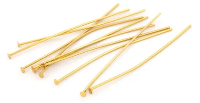Produktbild von Vintageparts Nietstifte 304 Edelstahl 18k Gold 45 mm, 10 Stück