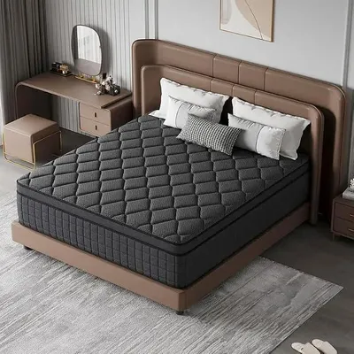 Zdjęcie produktu dla Materac Comfort, przez Öko-Tex, twardość 3 (średnia), wymiary 160 x 200 cm, wysokość 25 cm, wyprodukowany zgodnie z niemieckimi normami jakości. Materac sprężynowy, materac z lateksowej pianki (160 x 200 cm)