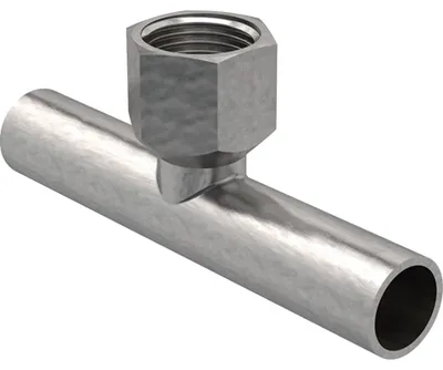 Immagine prodotto di Geberit 21343 Raccordo a T Mapress Acciaio al carbonio con filettatura interna e