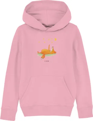 Produktbild von Mr. & Mrs. Panda Kinderpullover Fuchs Sterne 7-8 Jahre (122/128) - Baumwolle Pink - Geschenk, Füchse, Sternengucker, Mond, Sweatshirt, Hoodie, Pullover, Kinderbekleidung