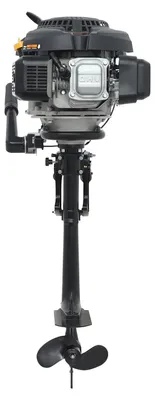 Produktbild von Außenborder 9 PS - 4-Takt Bootsmotor - 224cc 4200W Benzin - Für Boote bis 6,1 m - 1,5 L Tank - 360° Lenkung - Schwarz