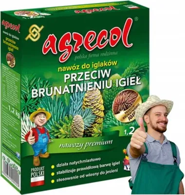 Zdjęcie produktu dla Nawóz do iglaków przeciw brunatnieniu igieł 1,2kg zdrowe i zielone igły