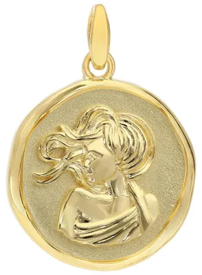 Produktbild von trendor 21850-09 Anhänger Sternzeichen Jungfrau 925 Silber vergoldet Ø 16 mm