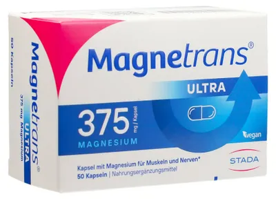 Produktbild von MAGNETRANS 375 mg ultra Kapseln 50St PZN 09207582
