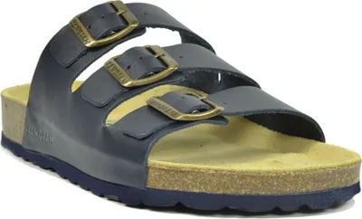 Produktbild von Sanosan - Herren Sandalen "Lisbon", Leder BS3056 (42 EU) (Marineblau)