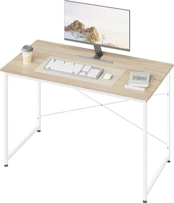 Produktbild von Schreibtisch mit Metallgestell aus Holzwerkstoff | 120x60x75cm