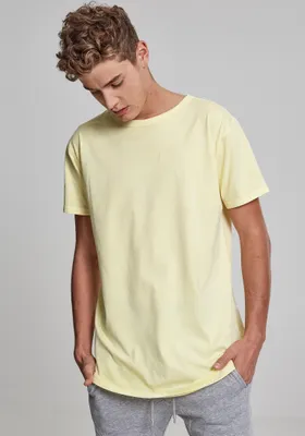 Produktbild von Urban Classics T-Shirt Garment Longshape Tee Powderyellow-S