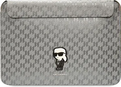 Produktbild von Karl Lagerfeld NFT Saffiano Notebook Sleeve 14" Silver