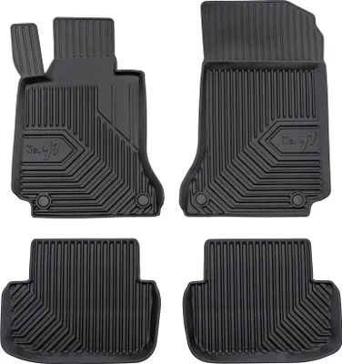 Image de Tapis de sol pour Mercedes-Benz Classe E Coupé C207 2009-2017 TPE Noir 4Pcs