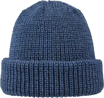Produktbild von tomBrook Uni Parkermütze aus 100% Schurwolle - Klassische Strickmütze Wintermütze mit Umschlag in Jeans