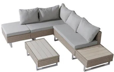Produktbild von Eckbank 4 Personen Aluminium Wasserfest UV Beständig
