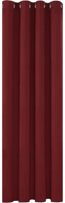 Zdjęcie produktu dla Zasłona gęsto zaciemniająca, z przelotkami, 160x132 cm, czerwona, 1 sztuka