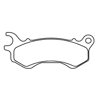 Productafbeelding van Cl Brakes 3102msc, gesinterde remblokken, zilverkleurig. Kleur: zilver. Eén maat