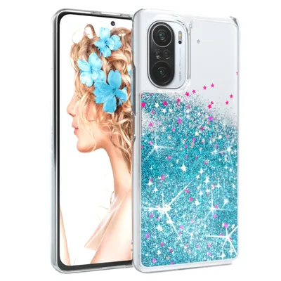 Produktbild von EAZY CASE - Glitzer Hülle kompatibel mit  Xiaomi Mi 11i Glitzer Schutzhülle, Soft Case, Backcover Transparent mit Motiv