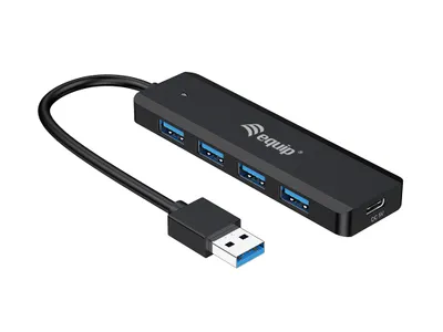 Image de Equip 4-Port USB-A3.2-Hub->4xUSB-A 3.2 +USB-C Adapter 5Gbps